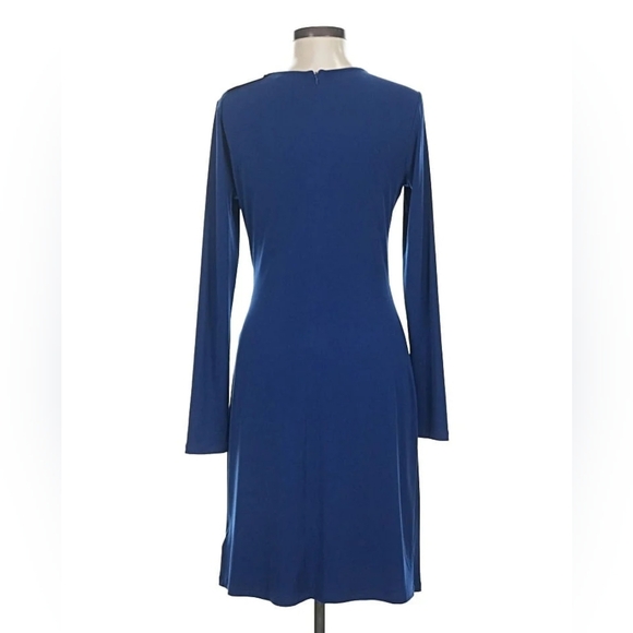 MICHAEL Michael Kors Sapphire Long Sleeve Dress with Silver Detail - Picture 2 of 6